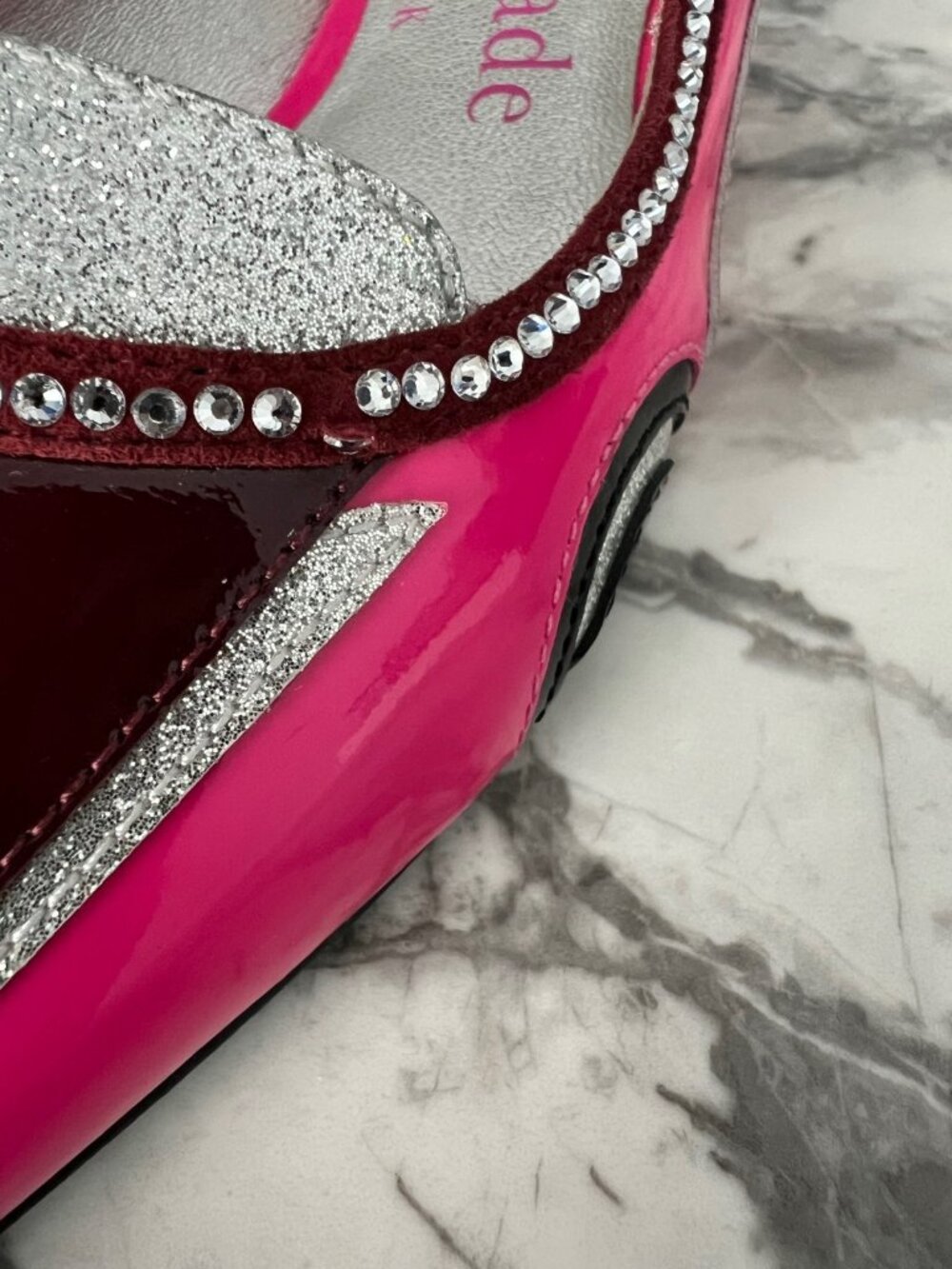 Kate Spade En Route Car Crystal Flats Pointy Shoes ( 6 ) - Picture 7 of 8